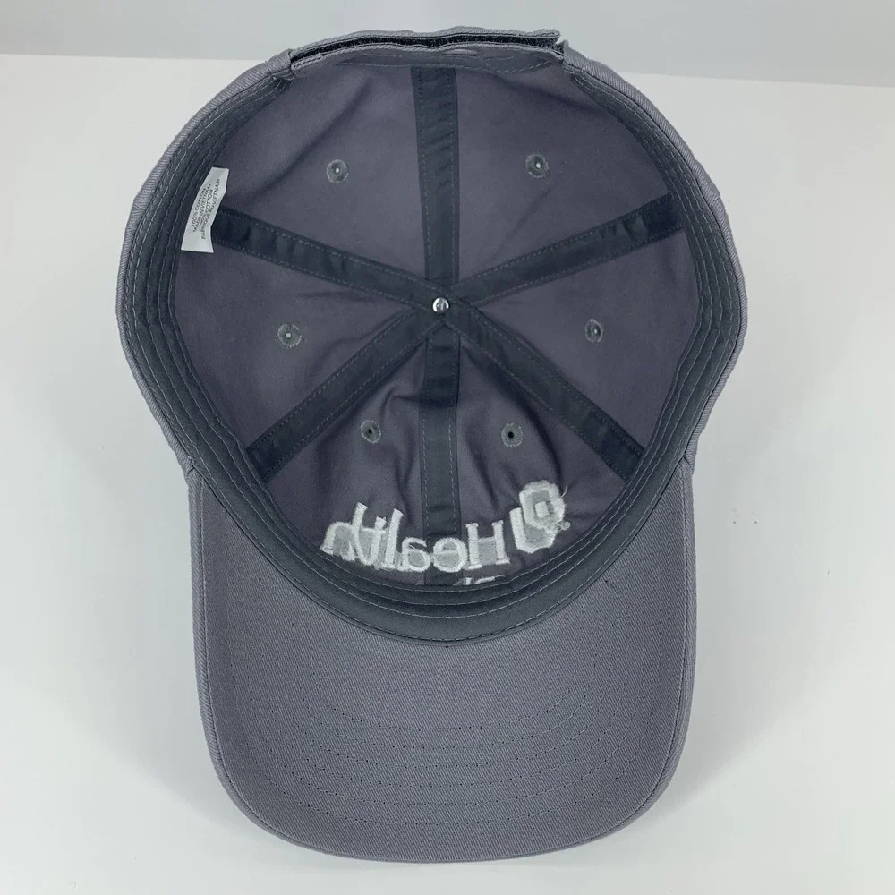 OU Health Pharmacy Hat Oklahoma Sooners Gray Adjustable Lightweight Baseball Cap